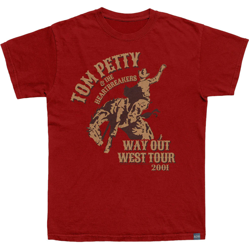 Made In Usa Way Out West Tour 2001 Tom Petty Tshirt